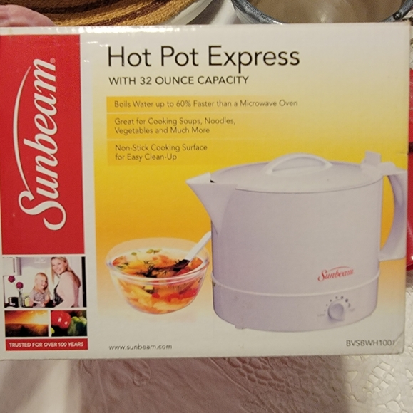 Sunbeam Kitchen Sunbeam Hotpot Express Electricflip Top Adjustable
